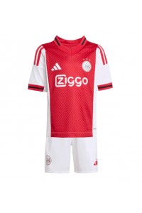 Fotbalové Dres Ajax Dětské Domácí Oblečení 2025-26 Krátký Rukáv (+ trenýrky)